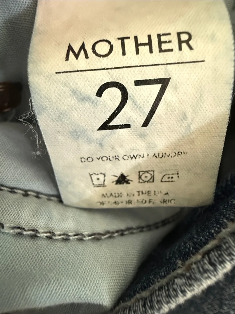 MOTHER Blue Denim Jean Shorts